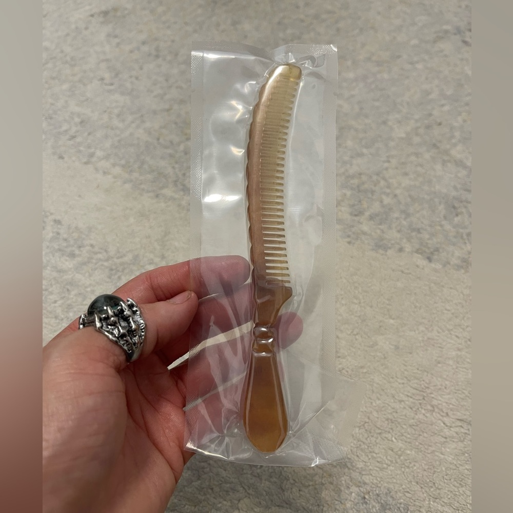 Brand New Premium Quality Ox Horn Bone Comb 100% Handmade - Picture 5 of 5